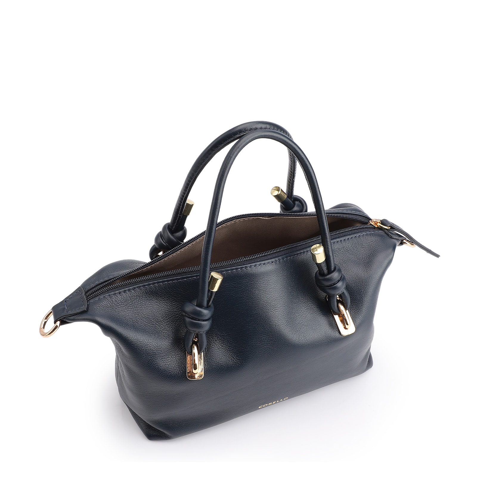 Bolsa Tote Couro Azul