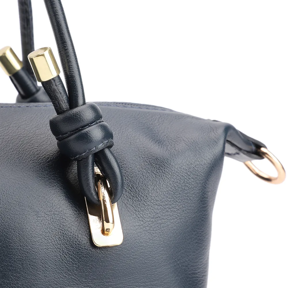 Bolsa Tote Couro Azul - imagem 8