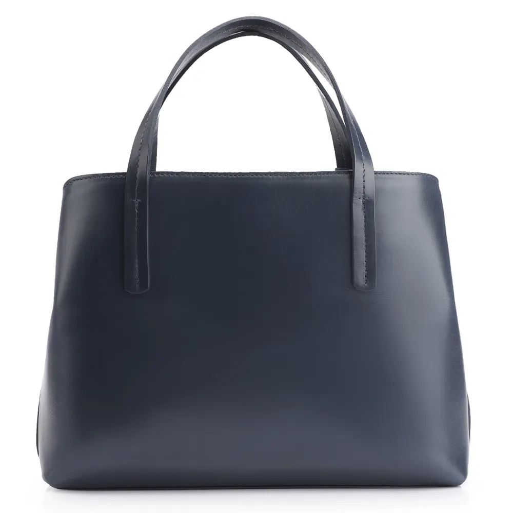 Bolsa Tote Couro Azul - imagem 3