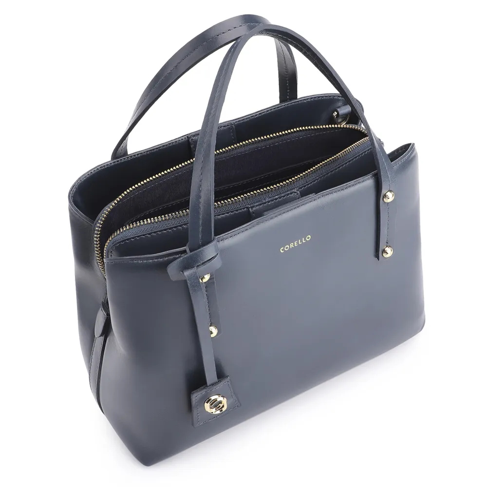 Bolsa Tote Couro Azul - imagem 4
