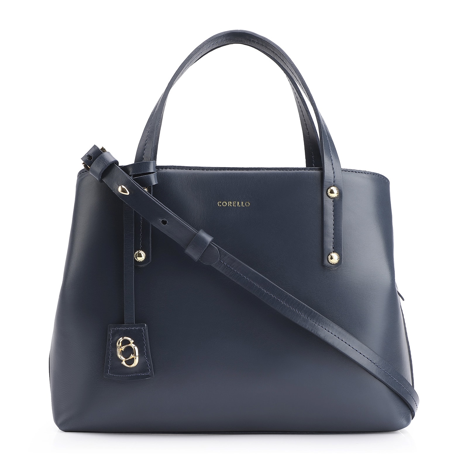 Bolsa Tote Couro Azul