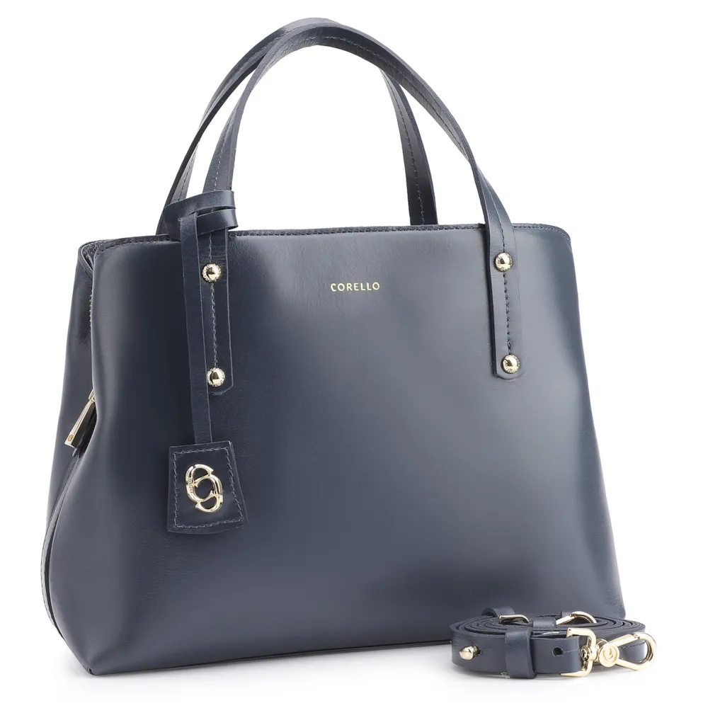 Bolsa Tote Couro Azul - imagem 2