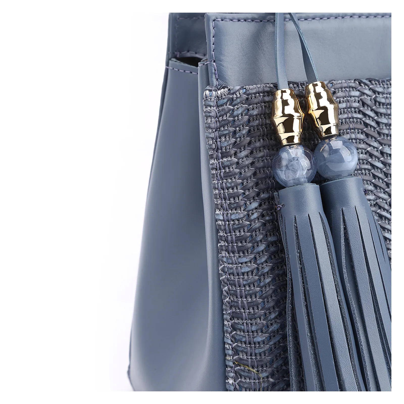 Bolsa Tote Couro Azul/Alt Azul