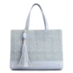 Bolsa Tote Couro Azul/Alt Tramado Azul - imagem 1