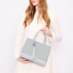 Bolsa Tote Couro Azul/Alt Tramado Azul - imagem 9