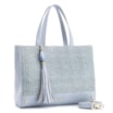 Bolsa Tote Couro Azul/Alt Tramado Azul - imagem 3