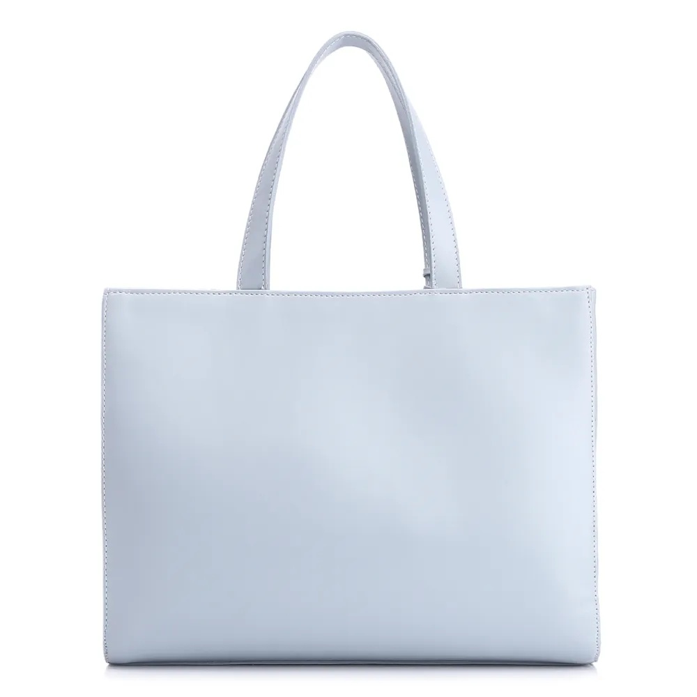 Bolsa Tote Couro Azul/Alt Tramado Azul - imagem 4