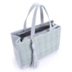 Bolsa Tote Couro Azul/Alt Tramado Azul - imagem 5