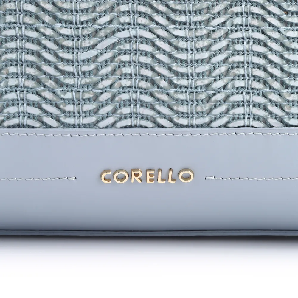 Bolsa Tote Couro Azul/Alt Tramado Azul - imagem 7