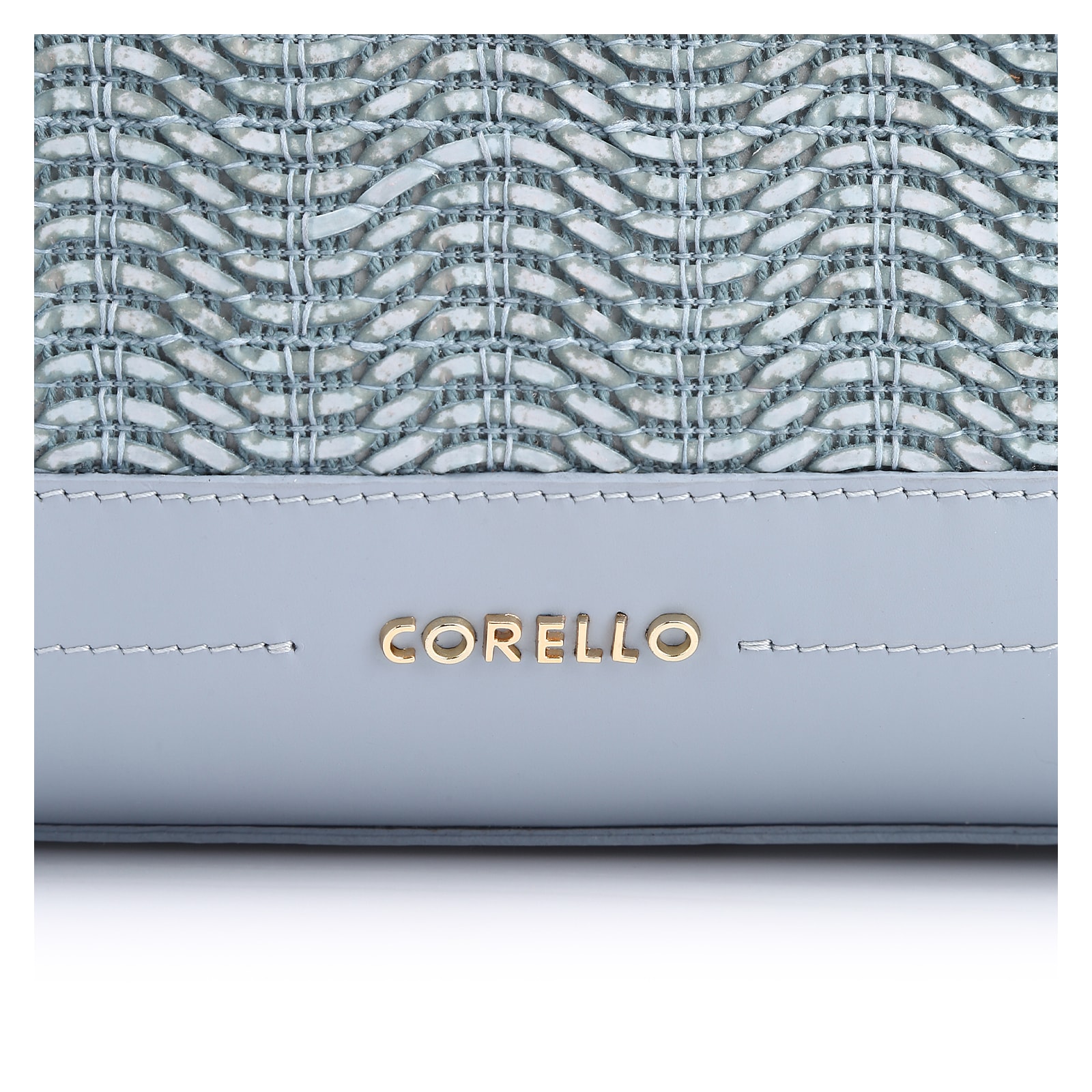Bolsa Tote Couro Azul/Alt Tramado Azul