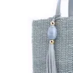 Bolsa Tote Couro Azul/Alt Tramado Azul - imagem 8