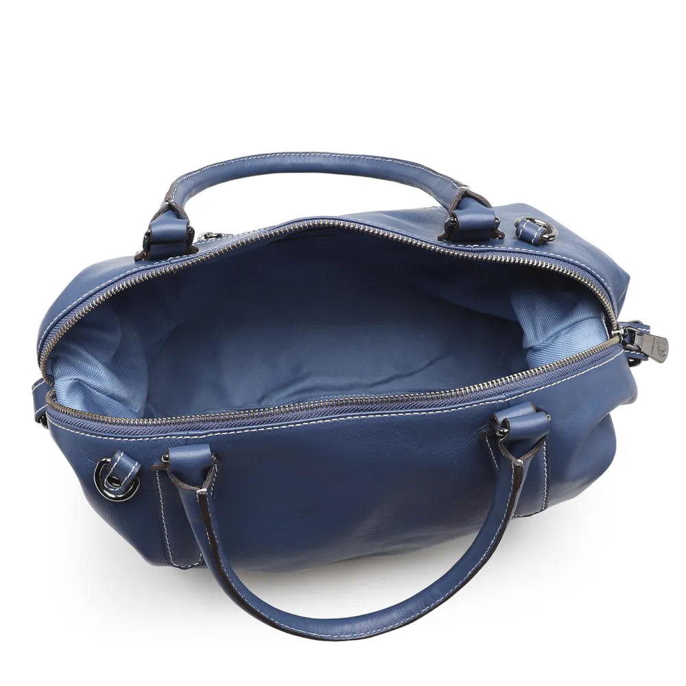 Bolsa Tote Couro Azul Cobalto - imagem 4