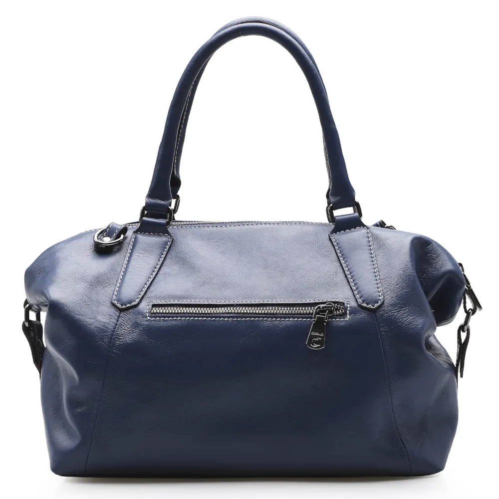 Bolsa Tote Couro Azul Cobalto - imagem 3