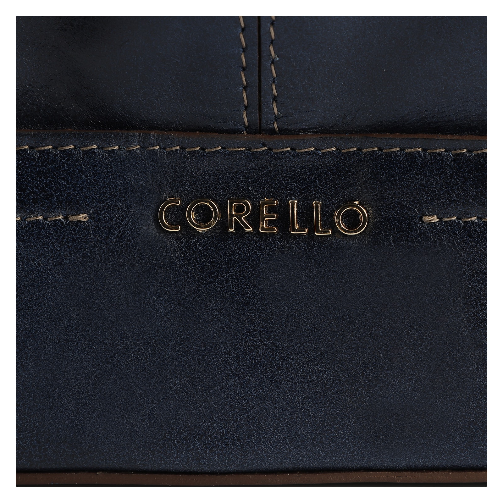 Bolsa Tote Couro Azul Denim