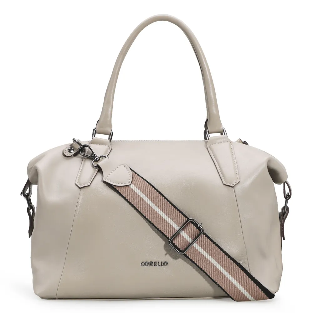 Bolsa Tote Couro Bege