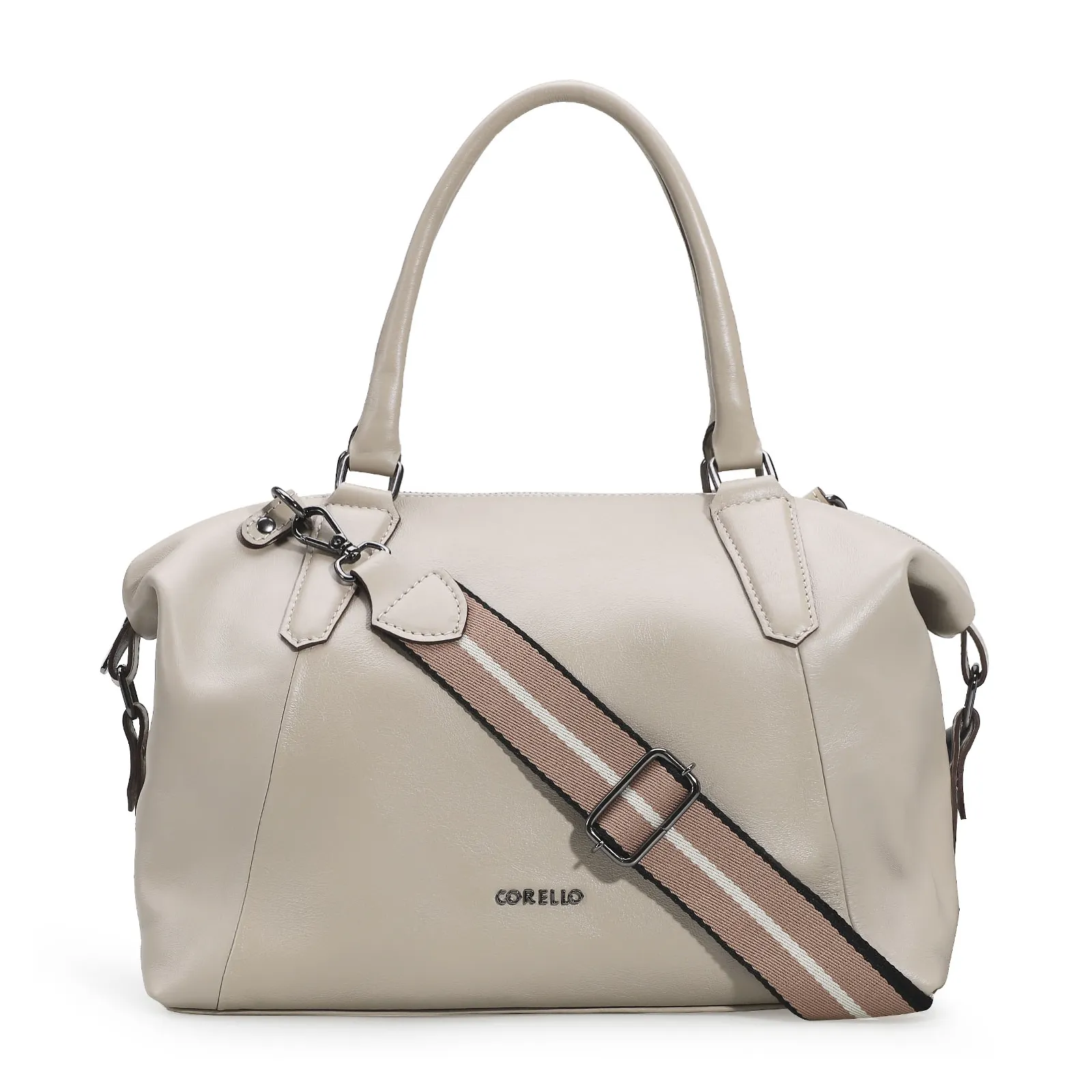 Bolsa Tote Couro Bege