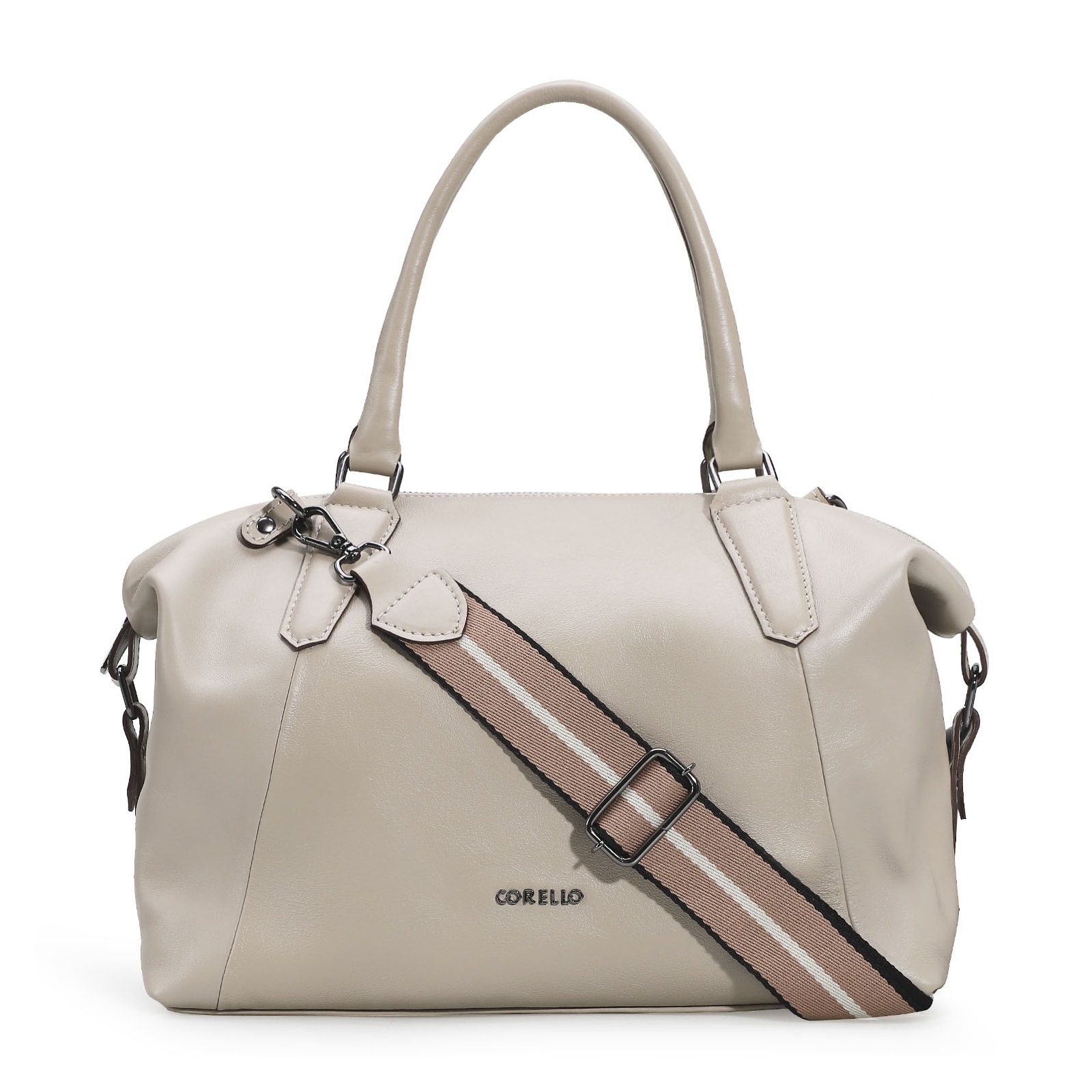 Bolsa Tote Couro Bege