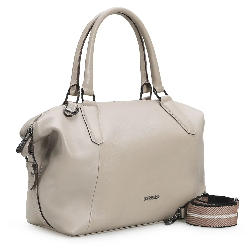 Bolsa Tote Couro Bege - imagem 2