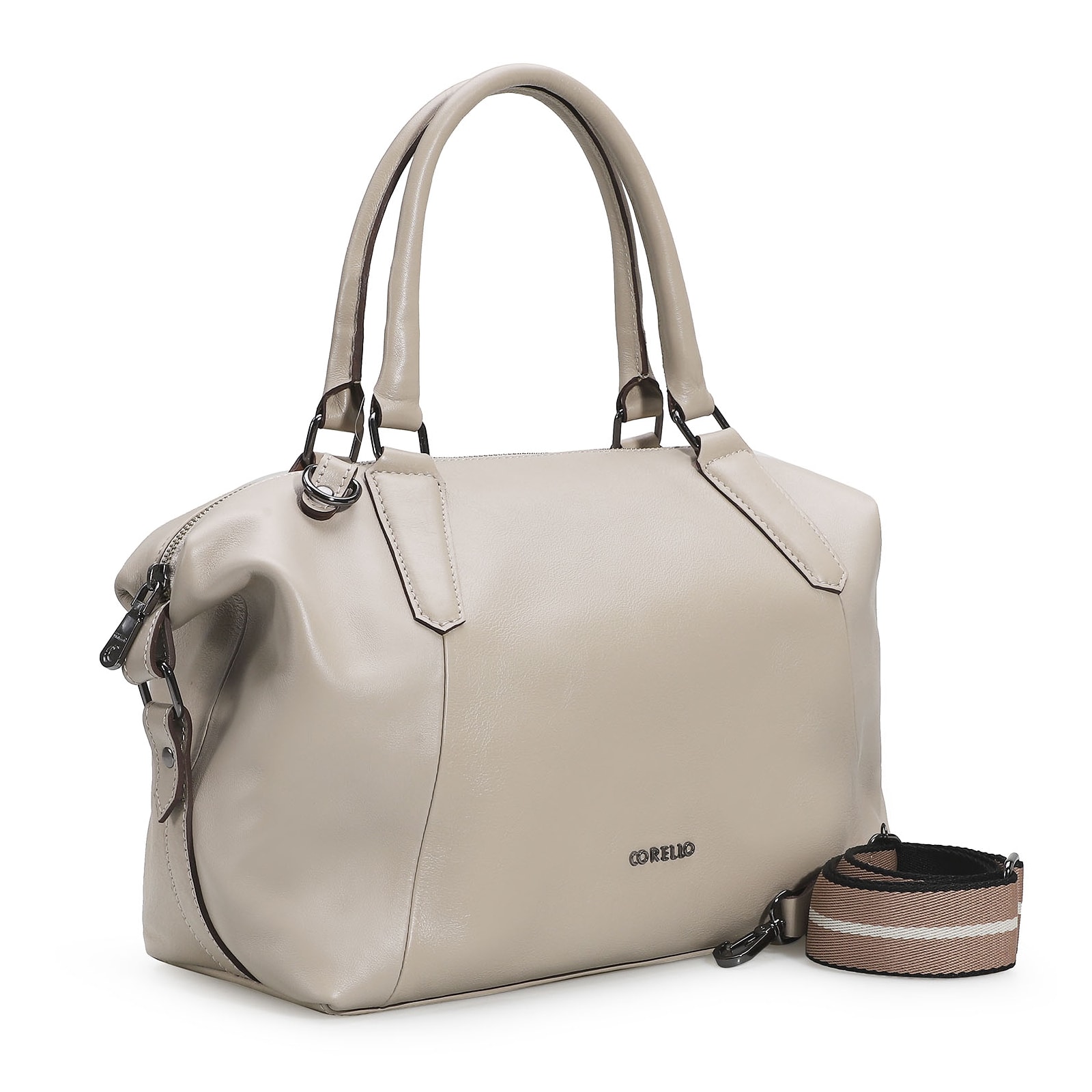 Bolsa Tote Couro Bege