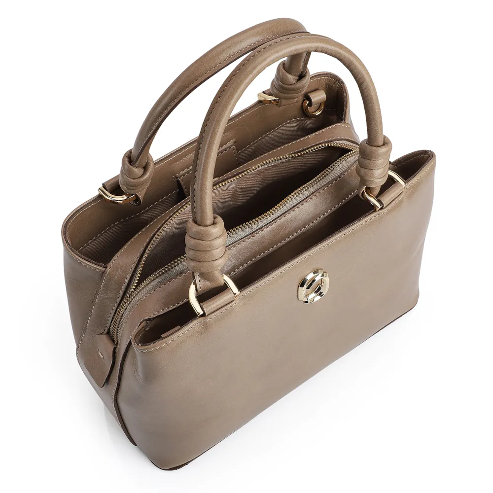 Bolsa Tote Couro Bege - imagem 4