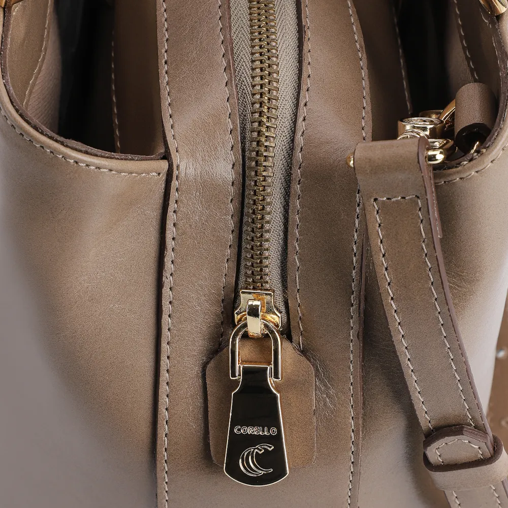 Bolsa Tote Couro Bege - imagem 5