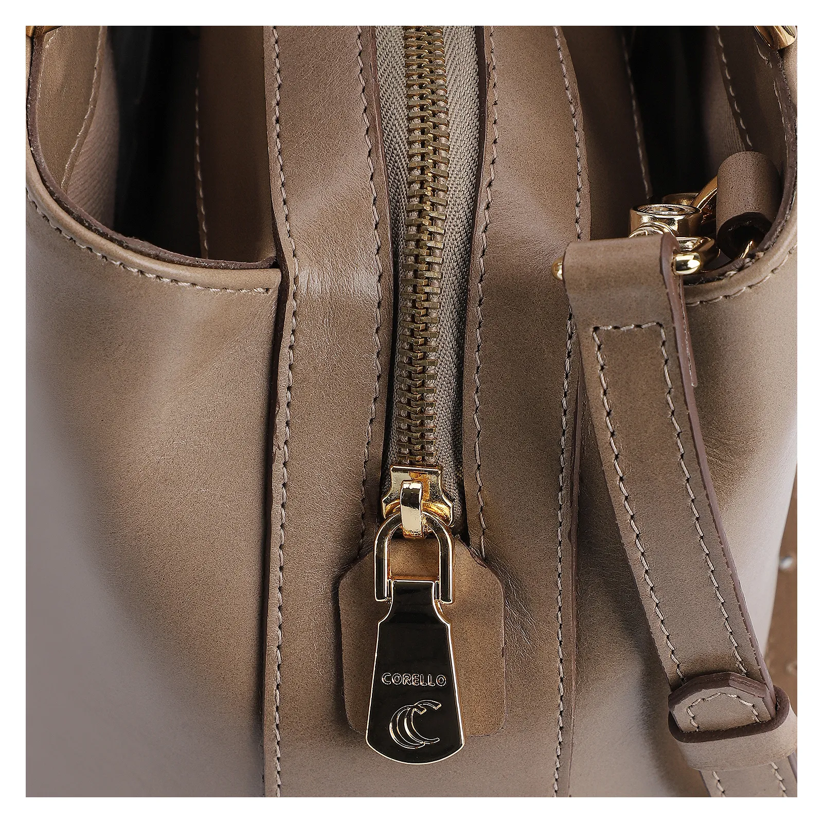 Bolsa Tote Couro Bege