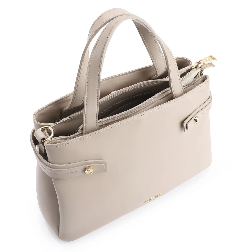 Bolsa Tote Couro Bege - imagem 4