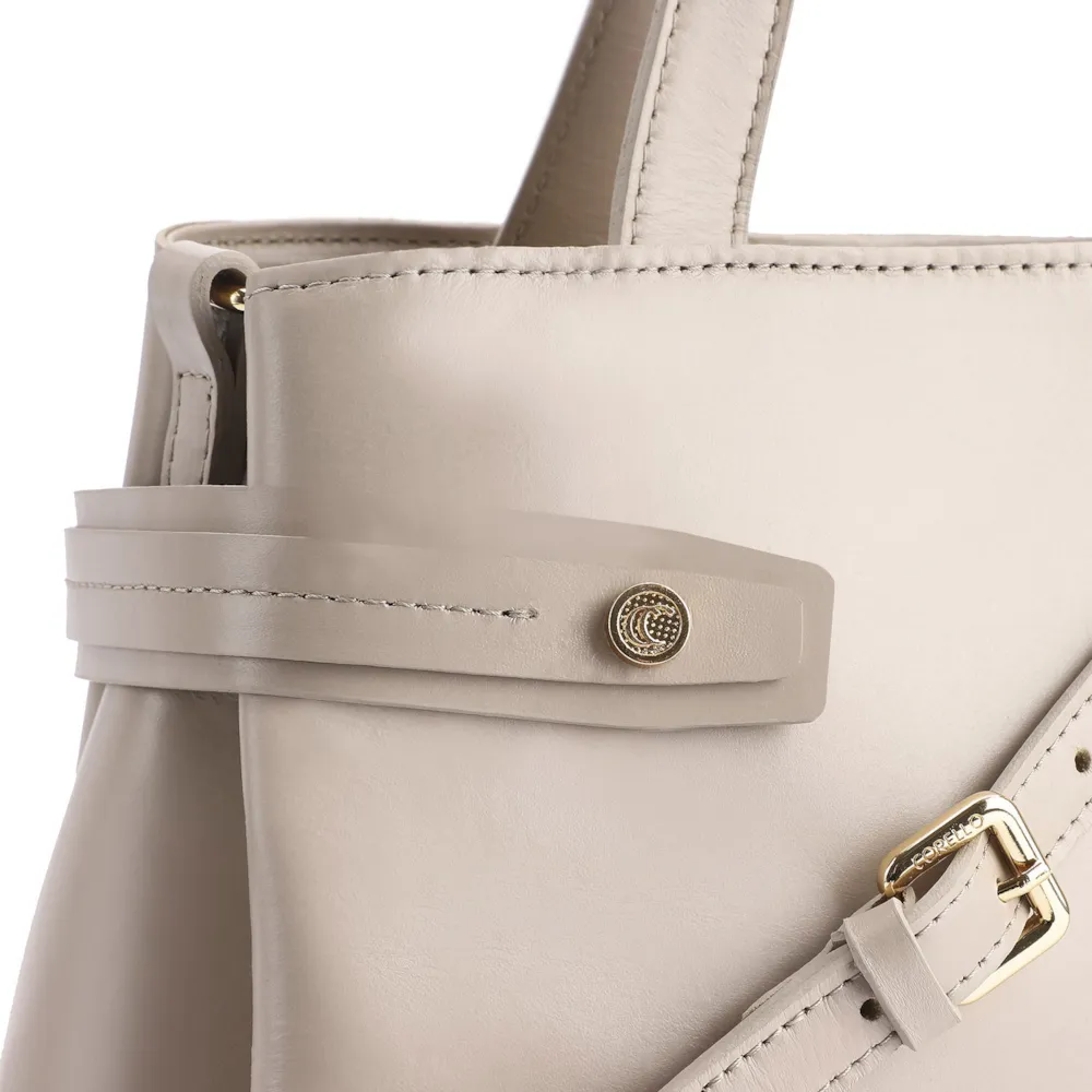 Bolsa Tote Couro Bege - imagem 5