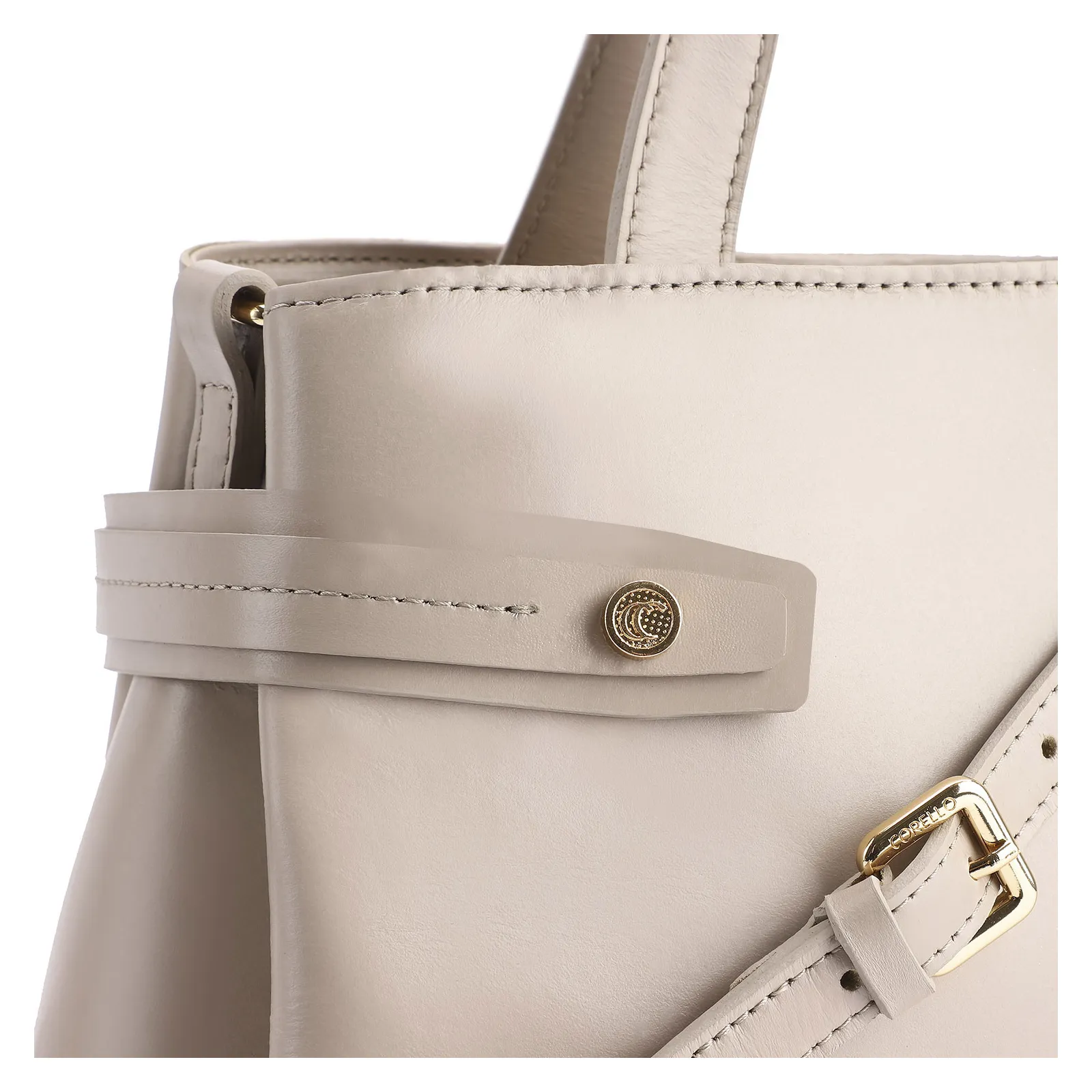 Bolsa Tote Couro Bege