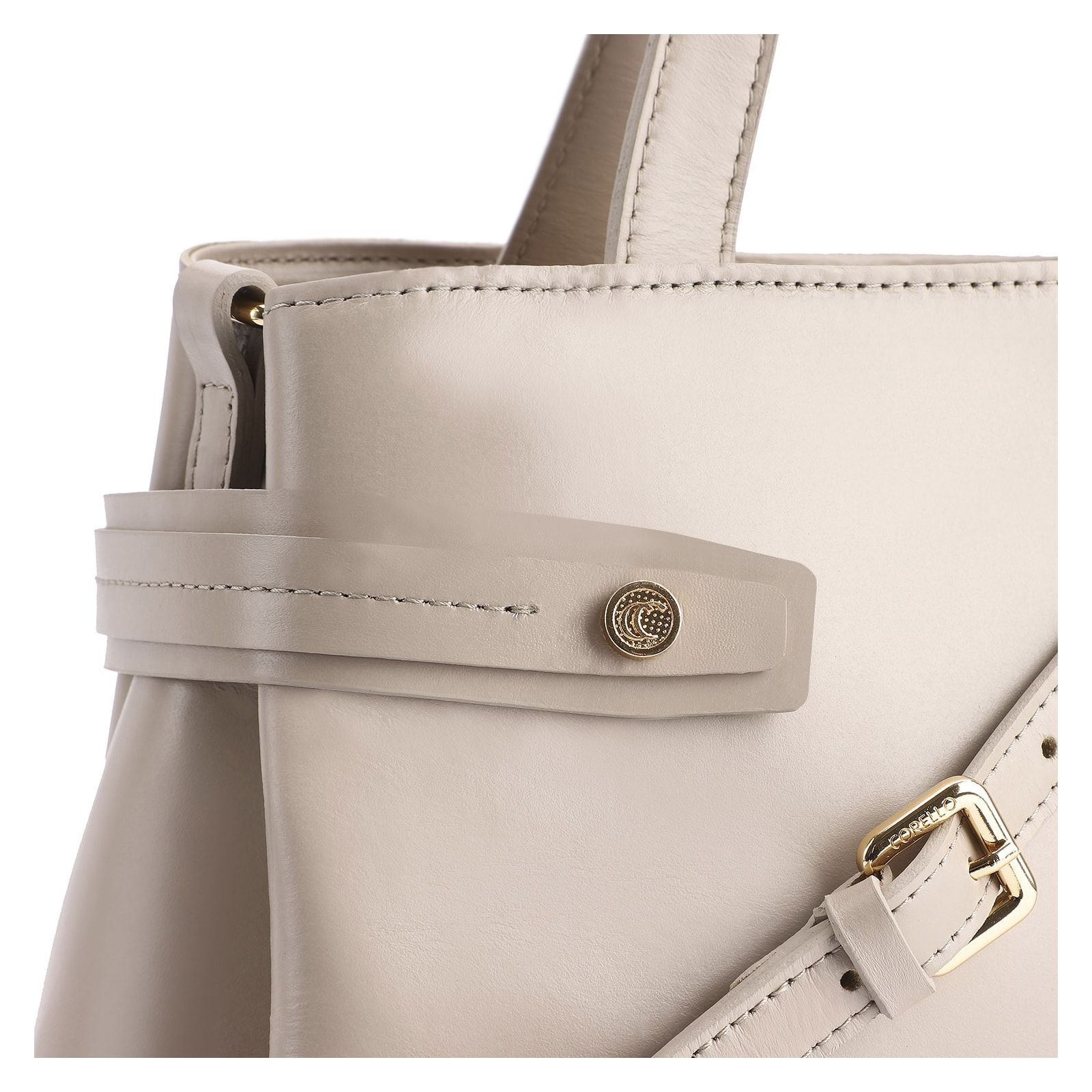 Bolsa Tote Couro Bege