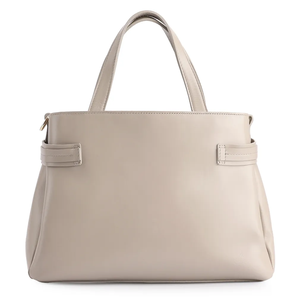 Bolsa Tote Couro Bege - imagem 3
