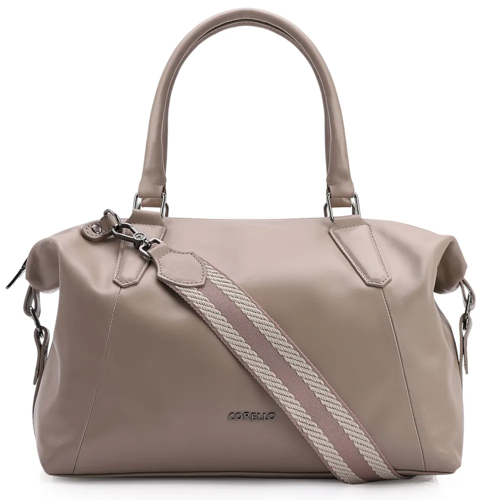 Bolsa Tote Couro Bege