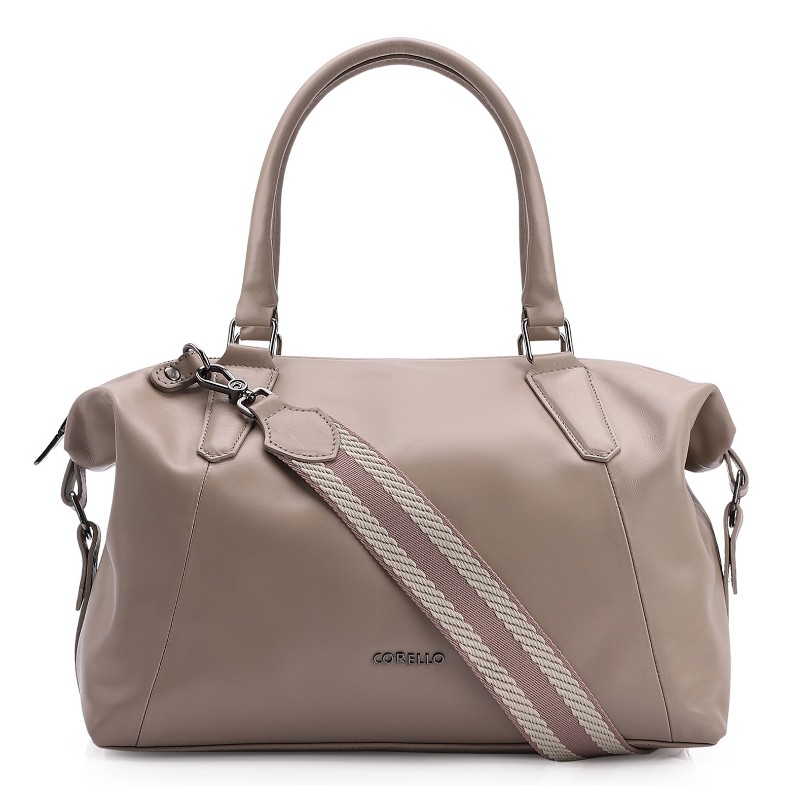 Bolsa Tote Couro Bege