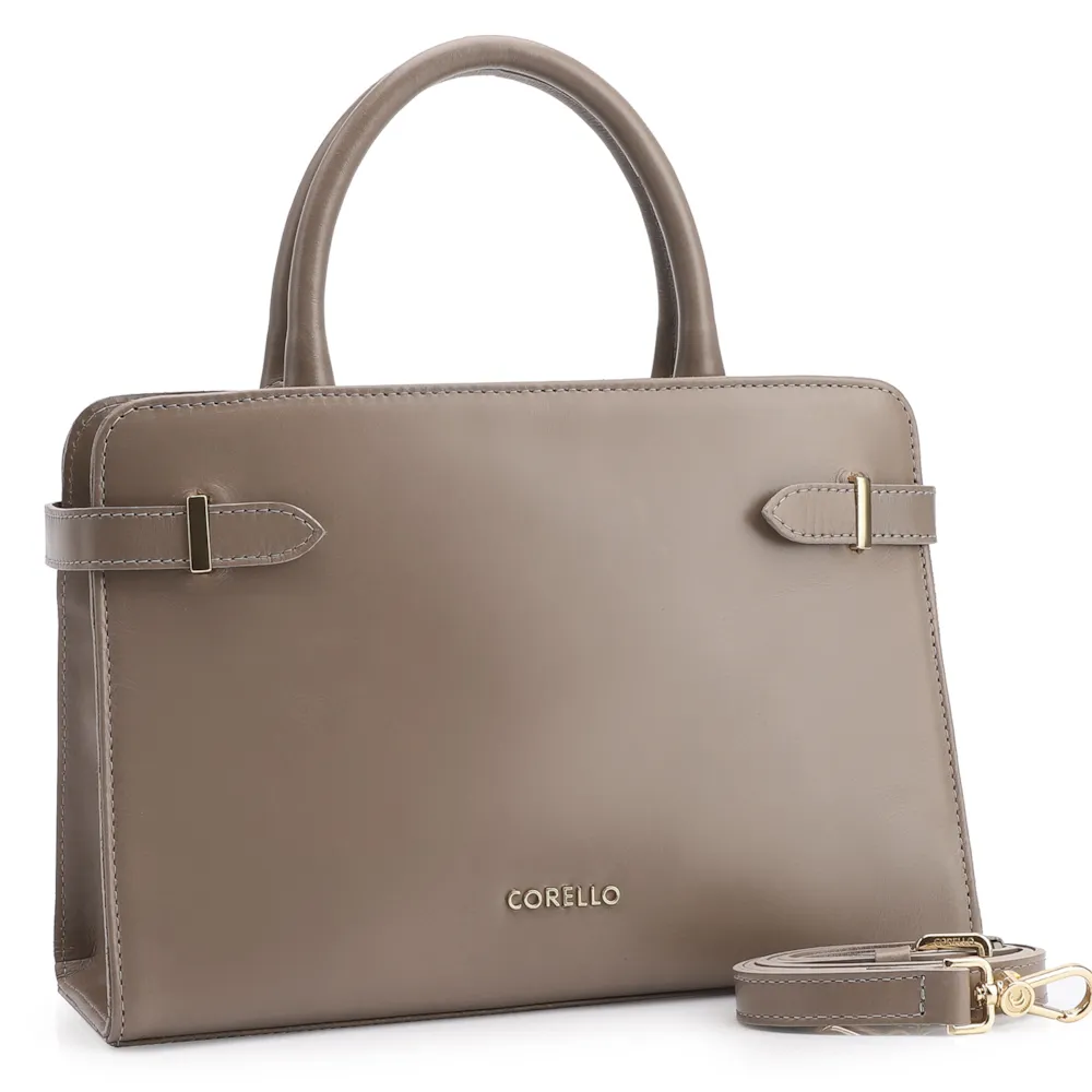 Bolsa Tote Couro Bege - imagem 2