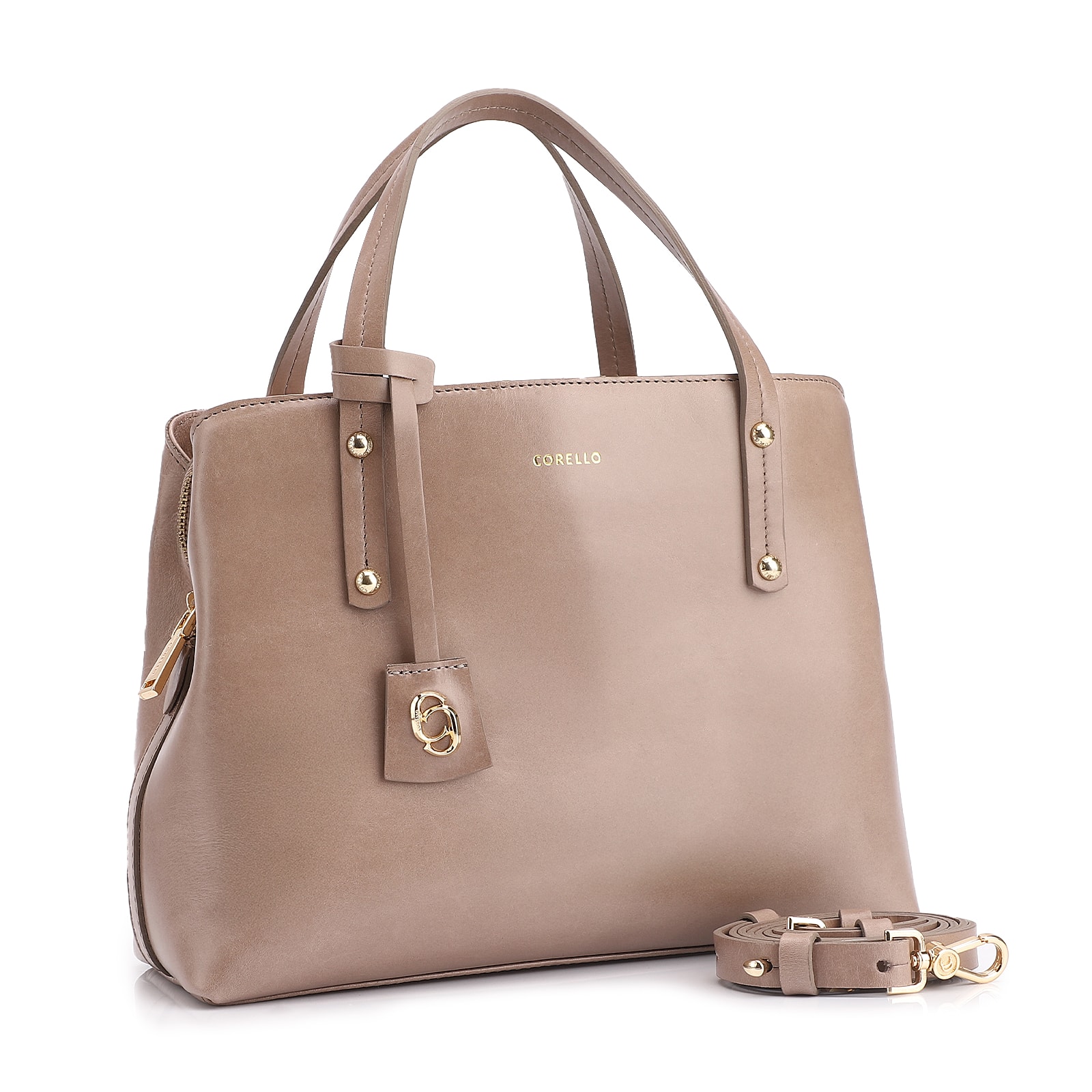 Bolsa Tote Couro Bege