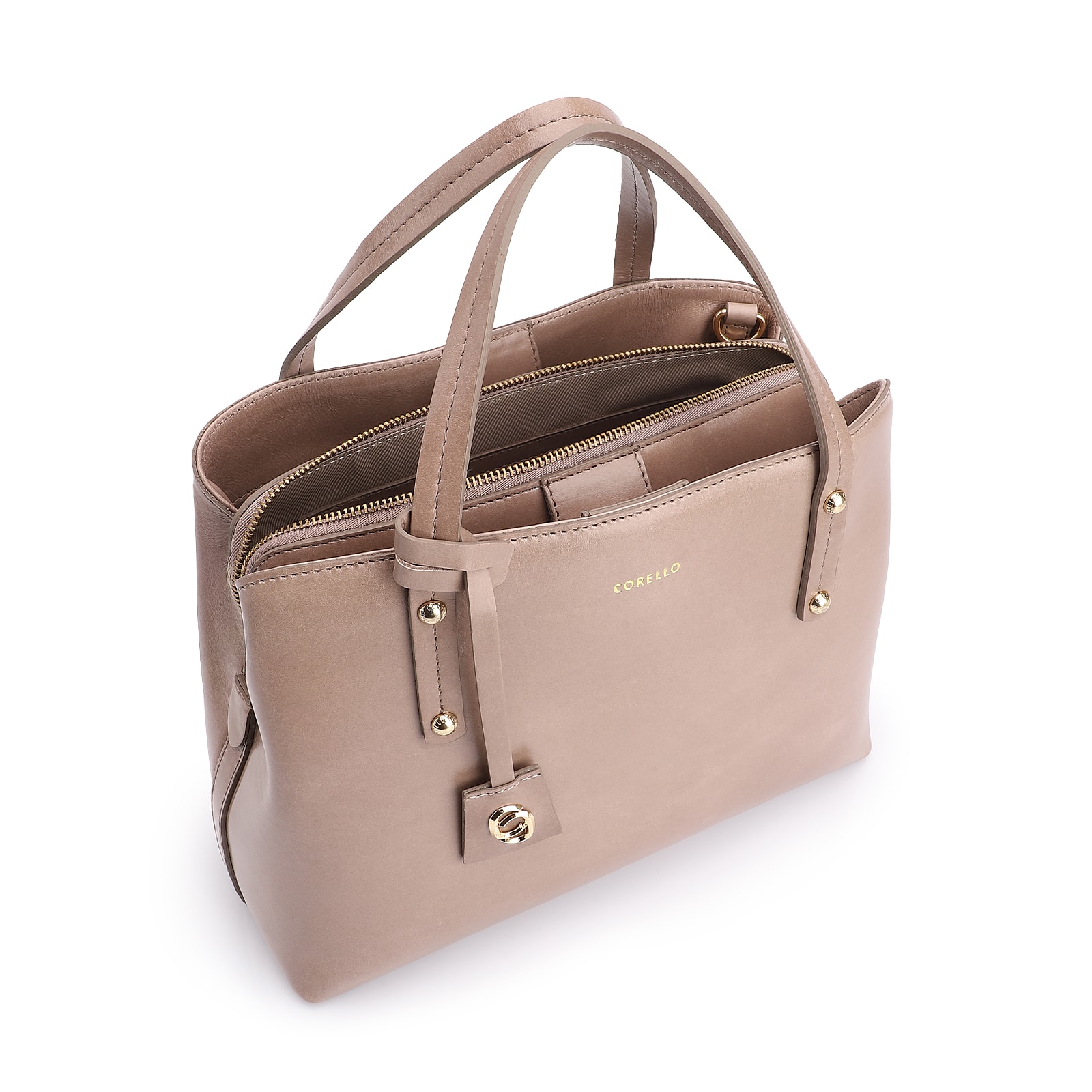 Bolsa Tote Couro Bege
