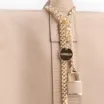Bolsa Tote Couro Bege/Couro Lezard Bege - imagem 8