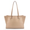 Bolsa Tote Couro Camurça/Couro Bege - imagem 4