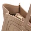 Bolsa Tote Couro Camurça/Couro Bege - imagem 6