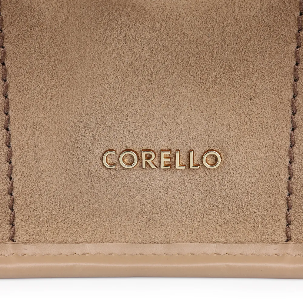 Bolsa Tote Couro Camurça/Couro Bege - imagem 7