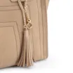 Bolsa Tote Couro Camurça/Couro Bege - imagem 8
