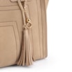 Bolsa Tote Couro Camurça/Couro Bege - imagem 8