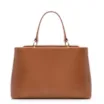 Bolsa Tote Couro Camurça/Couro Marrom - imagem 3