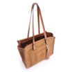 Bolsa Tote Couro Camurça/Couro Marrom - imagem 4