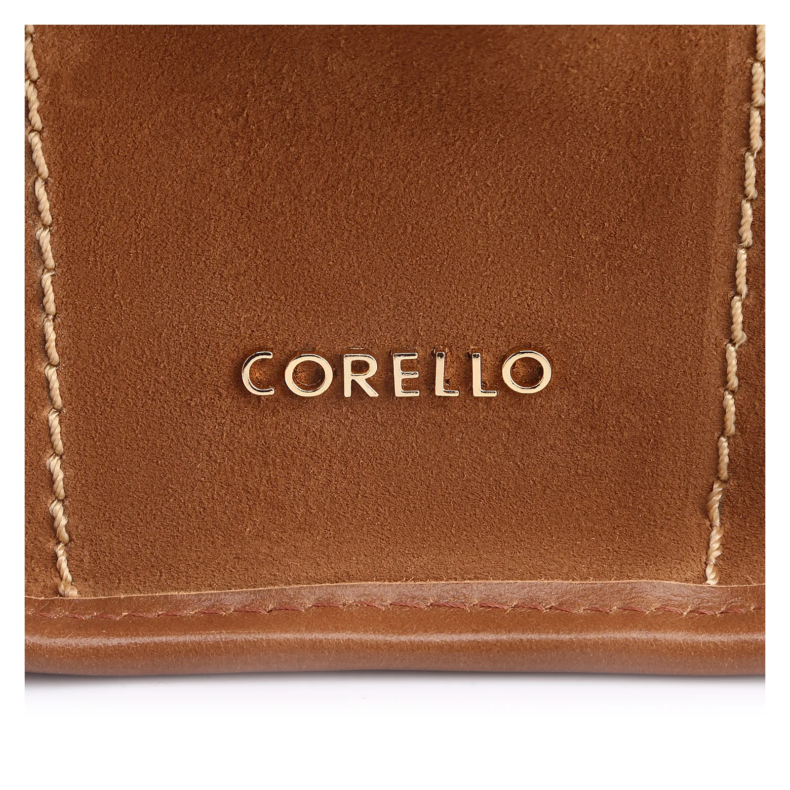 Bolsa Tote Couro Camurça/Couro Marrom