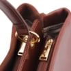 Bolsa Tote Couro Camurça/Couro Marrom Escuro - imagem 5