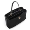 Bolsa Tote Couro Camurça/Couro Preto - imagem 4