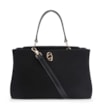 Bolsa Tote Couro Camurça/Couro Preto - imagem 1