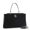 Bolsa Tote Couro Camurça/Couro Preto - imagem 2