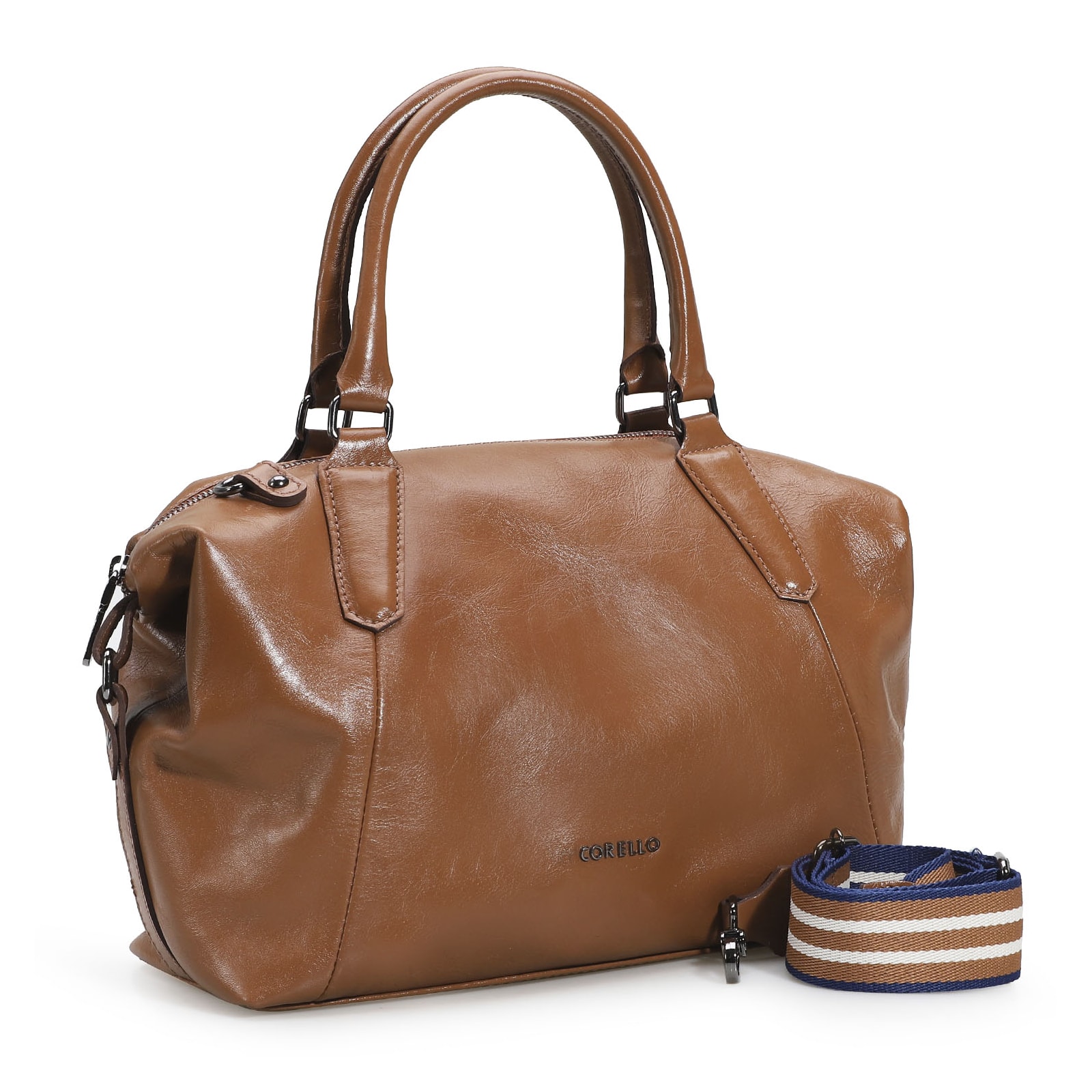 Bolsa Tote Couro Caramelo